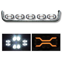 Lot de 5 barres lumineuses de toit IP68 de 9 pouces pour camions lourds et pick-up