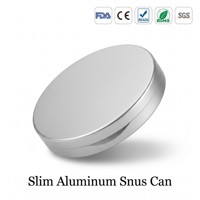Boîte à snus en acier inoxydable en gros, mince, usinée CNC, usinage par électroérosion, étanche à l'humidité, hermétique, logo personnalisé, fabricant ODM