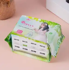 Private Label Custom Ladies Feminine Comfortable Sanitary Pads All-Natural Super Soft Women Over Night Use Sanitary Napkins