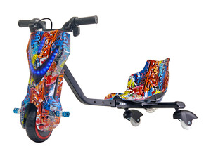 Trottinette à trois roues pour enfants avec lumières LED, siège réglable, batterie au lithium, matériau <span class=keywords><strong>PVC</strong></span>, capacité de charge 36V 70KG - Product Image 3
