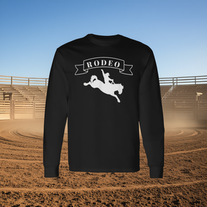 Camiseta de Manga Larga Rodeo con Diseño de Montar a Caballo, Unisex, Talla Adulto - Product Image 3