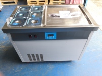 Machine à rouleaux de crème glacée fiable, longue durée de vie, machine à crème glacée thaïlandaise, machine à crème glacée commerciale pour desserts glacés