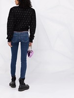 Pull pour femme VSCOO, design élégant, décoration en diamant, boutons en forme de cœur, tricoté, manches courtes, cardigan anti-boulochage