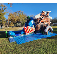 Château gonflable commercial pour enfants, château gonflable avec souffleur, château gonflable d'extérieur, château gonflable avec toboggan