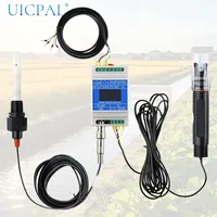 Módulo Sensor de Calidad del Agua 5 en 1 (PH, EC, Temperatura, Salinidad, TDS) con Pantalla, Transmisor de Monitoreo 0-20000uS/cm, RS485, 4-20mA, DIP