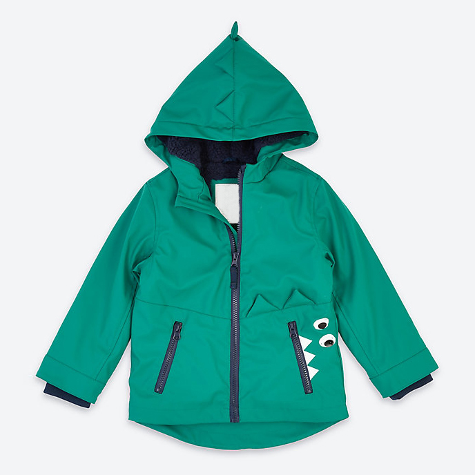 Детское пальто рыбака с капюшоном и крокодиловым принтом на заказ