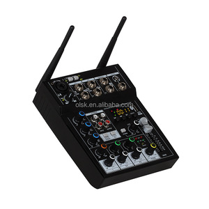 Mezclador de Audio profesional de 5 canales Clavax con 2 métodos de fuente de alimentación de mano inalámbricos para entretenimiento en <span class=keywords><strong>el</strong></span> hogar - Product Image 2