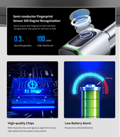 Serrure de porte électronique intelligente DIY avec déverrouillage par empreinte digitale, application, clés et carte IC, compatible Tuya TT Home Hotel