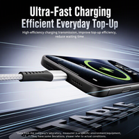 Câble de charge rapide tressé en nylon USB-C vers USB-C 60W PD, transfert de données 480 Mbps, plusieurs longueurs et couleurs