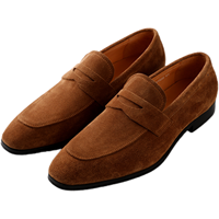Mocassins pour hommes en daim et cuir de veau vintage, de luxe, de haute qualité, résistants à l'usure, avec semelle extérieure en caoutchouc antidérapante, marron, chaussures décontractées