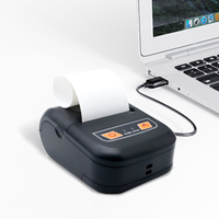 Printer penerimaan termal Mini mendukung BT IOS / Android Connect untuk Printer pengiriman kantor portabel