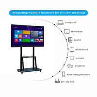 Pantalla Interactiva Inteligente Todo en Uno de 65 Pulgadas para Conferencias con Tacto de Lápiz/Dedo | 4K | Gran Valor | Precio de Fábrica | para Salas de Reuniones de PYMES