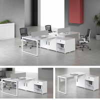Meubles de bureau directement de l'usine, bureau de direction pour deux personnes, poste de travail individuel, styles multiples, moderne, élégant, minimaliste