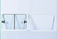 Fenêtre coulissante en verre pour voitures, 1 pièce, Double, pour Van, passager, lumière