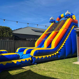 <span class=keywords><strong>Toboggan</strong></span> aquatique gonflable pour enfants avec <span class=keywords><strong>piscine</strong></span> pour fête de jardin, <span class=keywords><strong>vacances</strong></span> d'été - Product Image 1