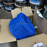 Cat6 Cat5E Cat5 UTP/FTP/SFTP 23awg Interior Exterior 1000ft/305m Cable de red Lan Cable Ethernet