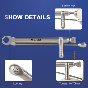 Kit di Strumenti Dentali AI-TW-C8 con Cacciaviti Dinamometrici Universali per Impianti, Attrezzi per Riparazione e Restauro Colorati - Product Image 2