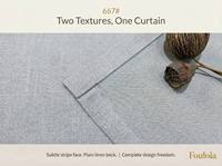 Tissus de rideaux de luxe pour rideaux de fenêtre insonorisants de style lin double face, vente en gros