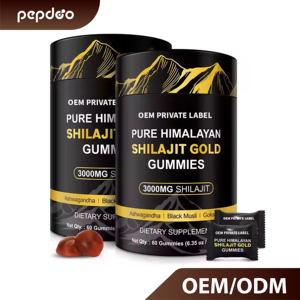 Gummies de Shilajit en promotion OEM – <span class=keywords><strong>Meilleur</strong></span> complément pré-entraînement 3000mg, qualité alimentaire, à base de plantes, pour l'énergie des hommes et des femmes - Product Image 1