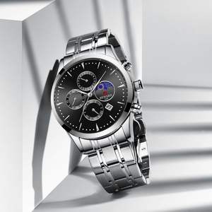 Montres à quartz pour hommes, vente chaude, luxe, <span class=keywords><strong>cadeau</strong></span> tendance, bon marché, résistantes à l'eau - Product Image 5