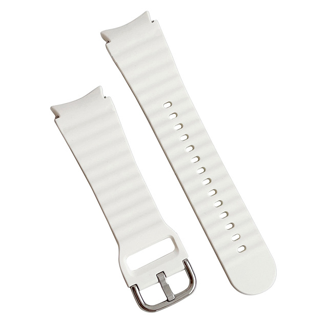 New Design Fit for Samsung Galaxy Watch Ultra Strap Wavy Grain Silicone Watch Bands Fit for Samsung Series Watch Strap