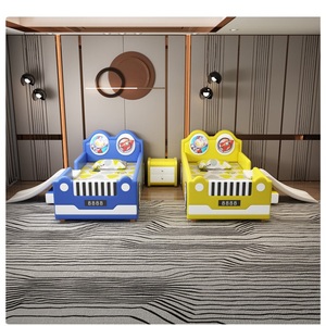 <span class=keywords><strong>Lit</strong></span> pour tout-petits JS, cadre en bois massif, lits rembourrés, <span class=keywords><strong>lit</strong></span> pour enfants avec glissière, <span class=keywords><strong>lit</strong></span> simple pour chambre d'enfant, couleur et forme personnalisables - Product Image 2