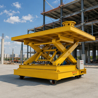 Chariot élévateur à ciseaux électrique hydraulique professionnel, plateforme mobile en acier inoxydable, capacité standard 1000 kg, hauteur de levage 10 m