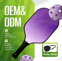 Raquette de pickleball en carbone T700, haute résistance, rebond fluide, raquette de sport professionnelle pour la pratique quotidienne