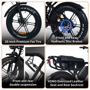 VOMO X90MAX 双电池电动自行车 快速 BMX 自行车 20 英寸 X90 电动自行车 X90 MAX 电动自行车 250W 电动自行车 X90 E <span class=keywords><strong>BIKE</strong></span> - Product Image 2
