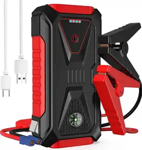 12V Portable Car Jump Starter 2000A Car Battery Charger Jump Starter with USB QC3.0 Quick Charge with Emergency Light