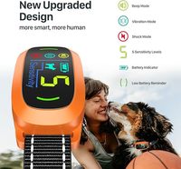 2025 AMZ mejor IP67 impermeable antiladridos Collar de perro con pitido vibración choque seguro Collar de choque para control de ladridos de perros