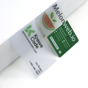 Tarjetas de Visita de Plástico Transparente con Logotipo Personalizado, Proveedores de Tarjetas de Visita de PVC Rígido Impresas y Esmeriladas a Precio de Fábrica - Product Image 1