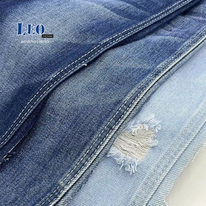 OEM ODM Fashion Style Stock Twill Dyed Black Dark Light Blue 100% Cotton Custom Raw <strong>Fabrics</strong> Denim Rolls of Denim <strong>Fabric</strong> - Product Image 5