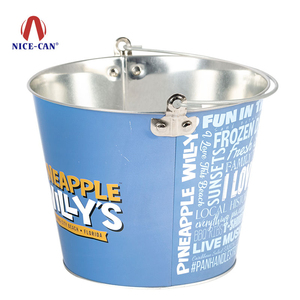 Factory Direct Custom Metal Ice <strong>Bucket</strong> With Handle Promotion Home Decor Party Beer <strong>Tin</strong> Ice <strong>Bucket</strong> - Product Image 2