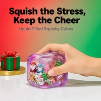 Jouets Squishy Festifs en Forme de Trio de Noël (Bonhomme de Neige, Père Noël, Sapin) Remplis de Liquide, Idéal pour la Maison et le Bureau, Cadeau Parfait