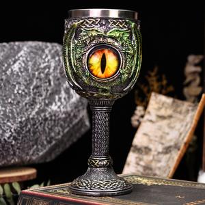 Copas de ojo de <span class=keywords><strong>diablo</strong></span> de serpiente de Halloween creativas personalizadas, cáliz, Ojos de dragón, decoración artesanal, copa de <span class=keywords><strong>vino</strong></span> tinto de resina - Product Image 2
