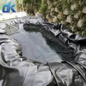 Dingkun ASTM HDPE Halus Bertekstur Geomembran Kolam Liners Kolam untuk Ikan Udang Pertanian Kolam Renang Tangki