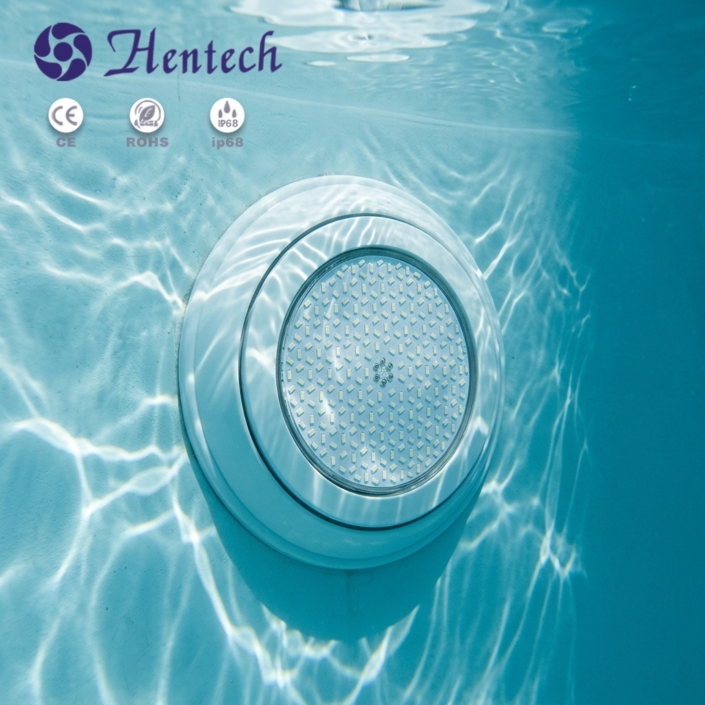 316SS Wall-Mounted LED Pool Light with IP68 RGBW Ra90 900 Lumens Resin-Filled & Remote Control for Swimming Pool Spa Fountain