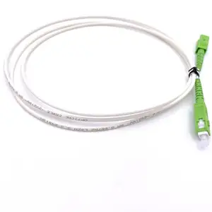 Om3 Simplex weißes Glasfaser-Patch Cord Cordon de raccordement Glasfaser Sc/apc-sc/apc sc om3 Patch Cord 2,0 mm 3,0 mm