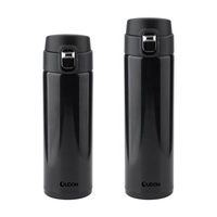 Gobelet isotherme en acier inoxydable à double paroi personnalisable de 350 ml/500 ml (sans BPA) avec couvercle à ouverture directe.
