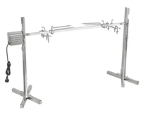 Kit moteur en acier inoxydable pour rôtissoire à grande rôtissoire à charbon de bois BBQ Porc Poulet 15W 45W