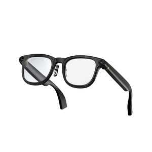 Lunettes Intelligentes Monture en Titane Noir Verres Transparents Contrôle Tactile Caméra 8MP Enregistrement Vidéo 1080P Appel Bluetooth Transition IA - Product Image 1