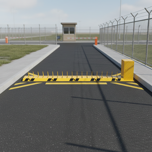 Barrera Hidráulica con Púas para Neumáticos, Control Remoto SST, Resistente al Agua, Bloqueo de Carreteras para Intrusos - Product Image 2