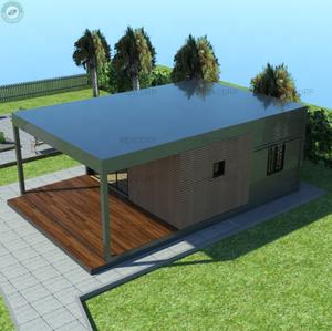 Casa contenedor plegable Simple <span class=keywords><strong>de</strong></span> 54m2, 2 habitaciones, con Patio frontal, contenedor preconstruido, casa en venta - Product Image 5