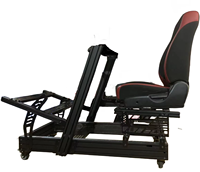 Cockpit de simulation de course en aluminium anodisé noir, prix d'usine, pour jeux de conduite, simulateur de course 4080 40120, usage domestique, intérieur/extérieur