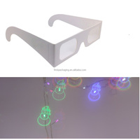 Verres de diffraction en papier-boîte cadeau Verres de diffraction en carton en papier à effet façonné