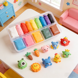 Pâte à modeler super légère pour enfants, argile à séchage à l'air, plastiline faite à la main, jouet éducatif DIY - Product Image 4