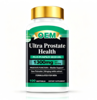 OEM Marque privée Saw Palmetto Santé de la prostate Hommes Adultes 1300mg Huile de graines de citrouille Ortie piquante Gélules