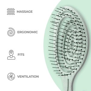 <span class=keywords><strong>Brosse</strong></span> Démêlante Spirale en Plastique Bio pour <span class=keywords><strong>Cheveux</strong></span> Lisses/Bouclés, Ne Tire Pas les <span class=keywords><strong>Cheveux</strong></span> - Product Image 4