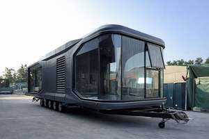 บ้านเคลื่อนที่แบบแคปซูลอวกาศ บ้านสำเร็จรูปขนาดเล็กบนล้อ บ้านพักแบบพกพาขนาดกะทัดรัดสำหรับการเดินทางและรีสอร์ท - Product Image 4